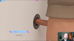 Jerked off and Sucked Through a Hole in the Wall