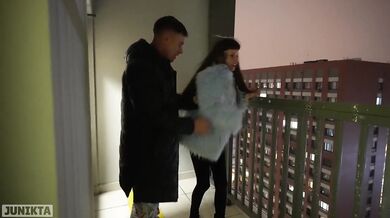 Stranger splits my mouth on crowded balcony elevator ride without a condom