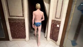 guy with big dick fucked sweet twink in sauna