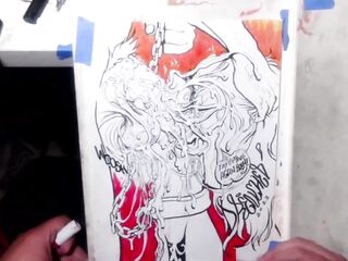 The Joker Teaching the Ropes to His Protege ? Drawing Timelapse