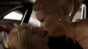 Loving Stepmum Surprises  Boy With Slow-Deep Penetration in the Backseat