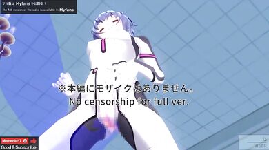 エロアニメ　レイ、アスカと3P中出し、レズあり