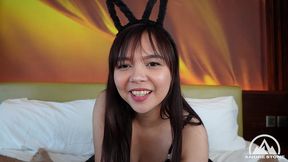 pinay beauty sharinami gets huge creampie in slutty catgirl lingerie