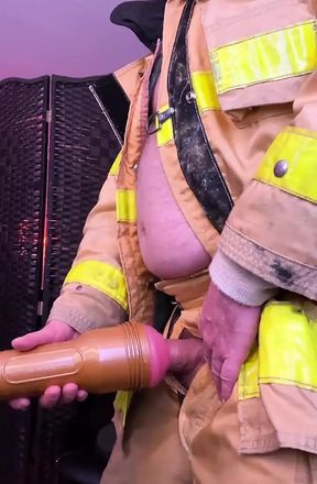 Firefighter Fleshlight Fun and Cum