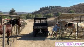 Busty Cowgirl Blake Blossom Fucked By Her Neighbor