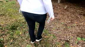 she gets tit slapped during hiking tour