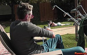 Stepdad Steve Holmes caught masturbating by his stepdaughter