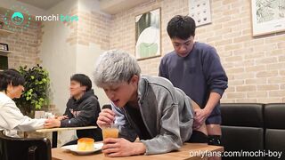 Part 1: A wild public orgy with Japanese hunk and his kinky food fetish