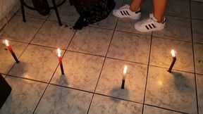 Asian Princess & BBW Hottie Farting in Halloween Cosplay on the Dumb Paul the Fool By Britney Hunter And Ana Ayumi Cam Full HD