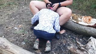 I fucked a stranger in the forest in the mouth - Lesbian-candys