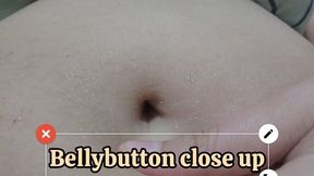 Close Up of my bellybutton - bloated fat belly