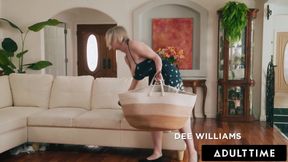 ADULT TIME - Horny Stepbros Team Up To SPITROAST Exasperated Stacked Stepmom Dee Williams