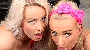 Blondes In Threesome For Easter