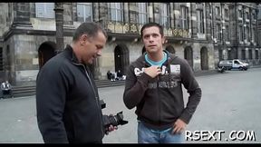 Lustful guy pays some amsterdam hooker for steaming sex