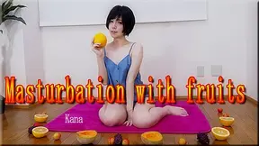 Masturbation with fruits - Fetish Japanese Video