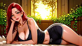 Sexy Redhead in Bed