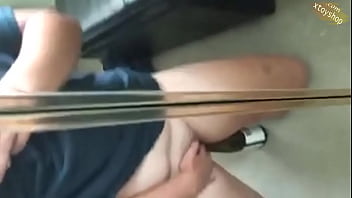 Hot Fucking My Tight Little Pussy With A Bottle