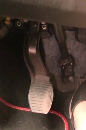 Nyllady's Revving in Black Ballet Flats and Nude Sheer Pantyhose