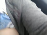 Public masturbation in front of a security guard!!