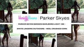 Parker Skyes Smokes Marlboro Light 100 – White Lingerie Outdoors - Heel Crushes Cork 4KHD