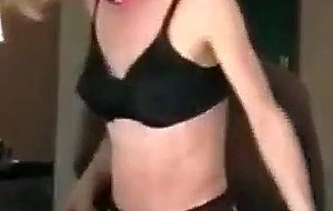 Amateur cd fucked by fat guy