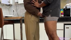 Sex in the Kitchen with a Friend's Horny Wife