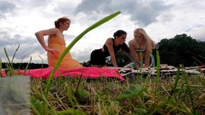 Behind-the-Scenes: Busty Models Strip to Bare-Assed Miniskirts &mdash;  Exposed Pussy&#x1F32E;&#xFE0F; Shots