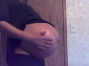 Tina Pregnant American HUGE!!! Skype Show Webcam