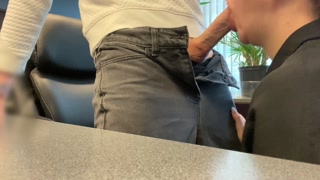 Hot SECRETARY FUCKS and sucks her boss to save her job