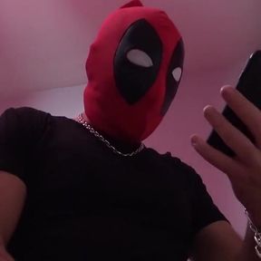 The Straight Johny Careto Used Raw by His Friend Dressed in DeadPool