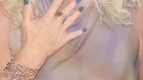 Part I - SmokerqueenJoan smokes a Chesterfield 100s divinely with metallic glossy lips