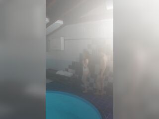 I just wanted to warm up in the sauna, but this dude warmed up my snatch