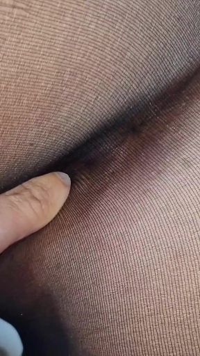 POV Monika Juicy Sex Through Black Nylon