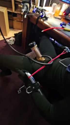 Must-see moment from &quot;Milking Machine Session.14 - Uncut Married Tradie shoots 3 loads into milking machine&quot;