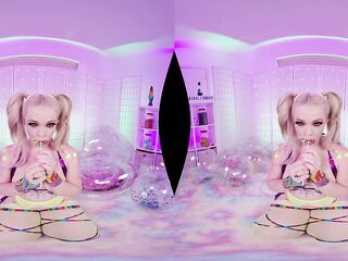 Unfathomable mouth banging with fascinating pigtailed Kay Carter VR