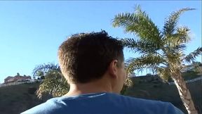 Next, the brunette takes a ride on his dong while the small titted blonde rubs her clit,...