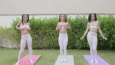 P-love 5 starring Sensual Brazilians Elisa Santos, Eva Perez and Jenifer Lol (Puk3, anal and milk enemas)