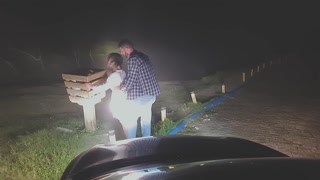 crossroads lady in white