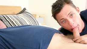 David Harte & Evan Zero - Blissful blowjob and cum-soaked facial - Gay XXX