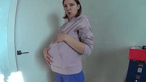 M Small guy inside my belly and loud burping BL