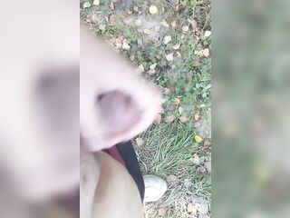 I walking in public place and jerk off cruising in the park