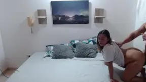 Hot blonde takes it in the backside from her boyfriend