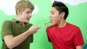 Twink Fireworks: Anthony Brycens Hungry Blowjob Duel Explodes – Lollipop Twinks