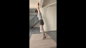 Ol Thick Gray Foot Pad Hanging + Electric Shock + Whipping