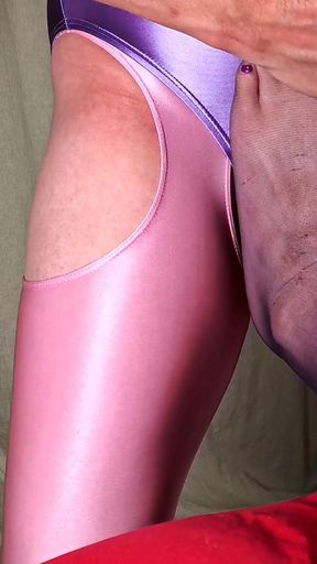 Thrilling moment from &quot;Caught by Step Sister wearing her one piece Swimsuit and leggings ended in a footjob&quot;