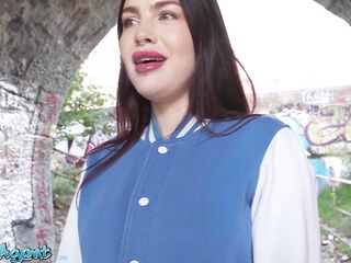 Public Agent Large lips large boobs POV oral-sex hardcore sex charming stranger with flawless body