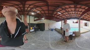 Reporter strips naked live on air after being caught during her report.