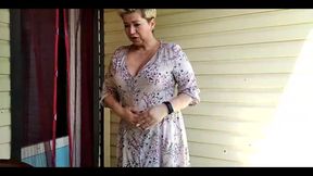 Bearded Step Daddy Slaps Stepmommy on the Lips with His Huge Dick