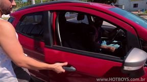 fiz troca troca com o motorista de aplicativo