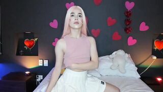 Check out the stunning T-woman in sexy lingerie and small tits on webcam for your viewing pleasure!